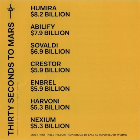 Thirty Seconds To Mars - America (coloured) (0602567400882) виниловая пластинка - фото 8