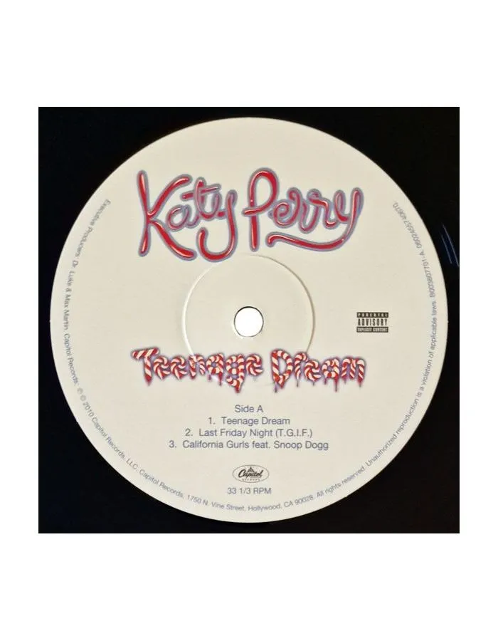 0602455740663, Виниловая пластинка Perry, Katy, Teenage Dream - фото 3