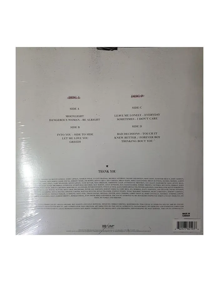 0602577821936, Виниловая пластинка Grande, Ariana, Dangerous Woman - фото 2