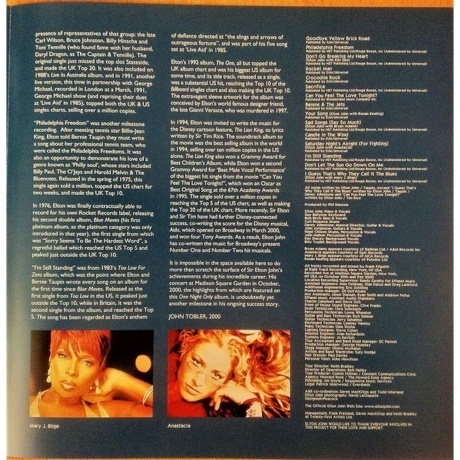 Elton John - One Night Only - The Greatest Hits (0602557383164) виниловая пластинка - фото 7