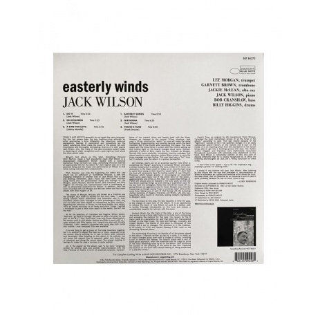 0602445092581, Виниловая пластинка Wilson, Jack, Easterly Winds (Tone Poet) - фото 4