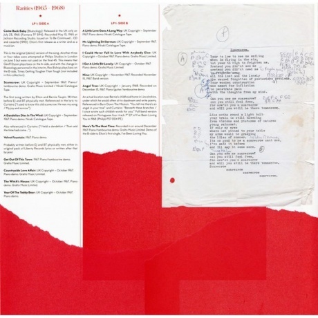 Elton John - Rarities And B-Sides (0602507314606) виниловая пластинка - фото 8