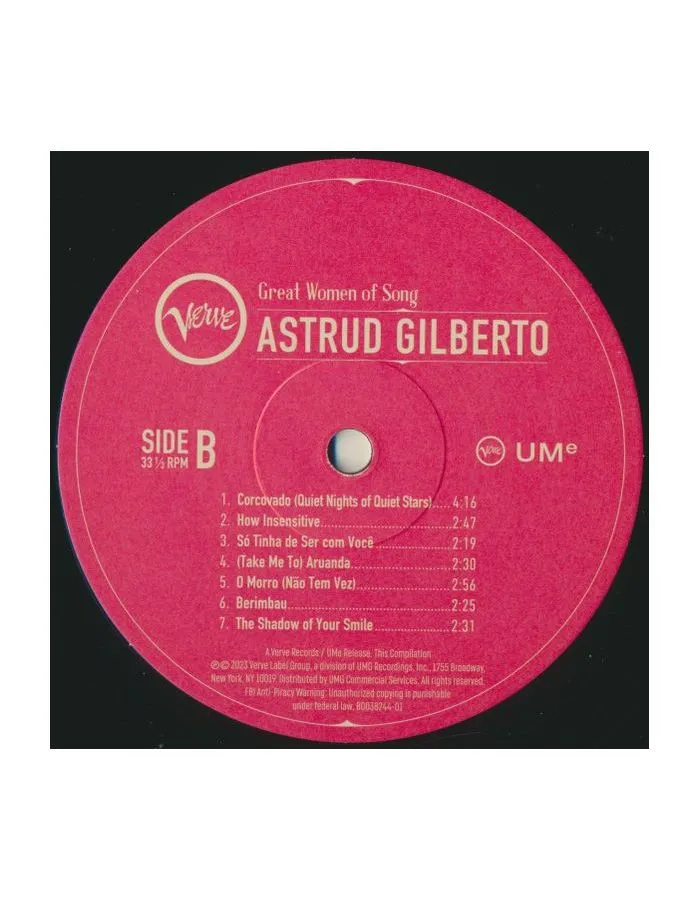 0602455885463, Виниловая пластинка Gilberto, Astrud, Great Women Of Song - фото 5