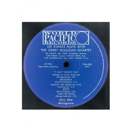 0602435268194, Виниловая пластинка Lee Konitz, Gerry Mulligan, Lee Konitz Plays With The Gerry Mulligan Quartet - фото 4