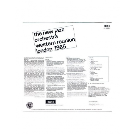 4040824091378, Виниловая пластинка New Jazz Orchestra, The, Western Reunion London 1965 - фото 4