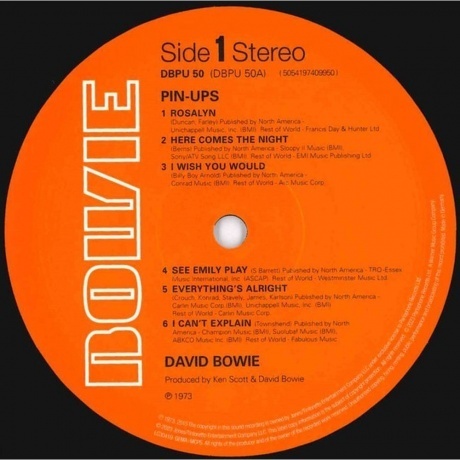 David Bowie - Pinups (Half Speed) (5054197409950) виниловая пластинка - фото 3
