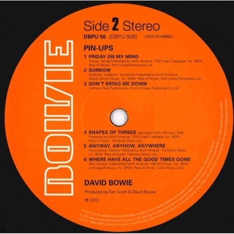 David Bowie - Pinups (Half Speed) (5054197409950) виниловая пластинка - фото 4