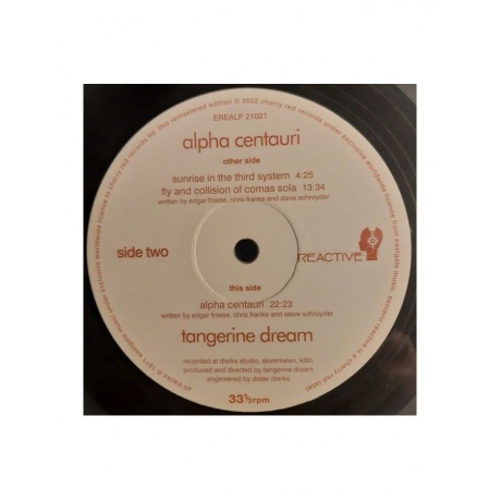 5013929712126, Виниловая пластинка Tangerine Dream, Alpha Centauri (coloured) - фото 4