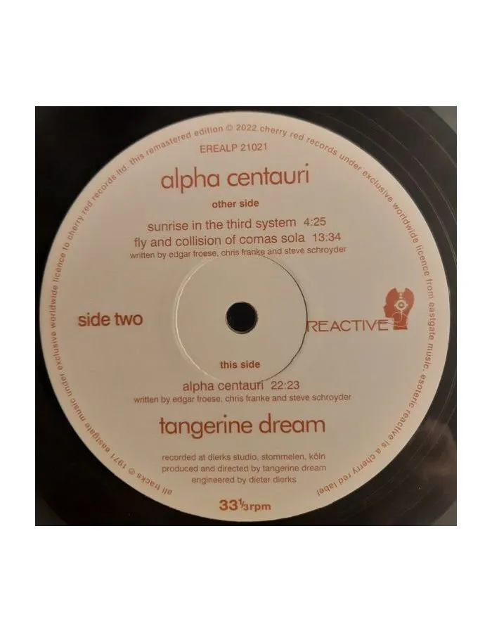 5013929712126, Виниловая пластинка Tangerine Dream, Alpha Centauri (coloured) - фото 4