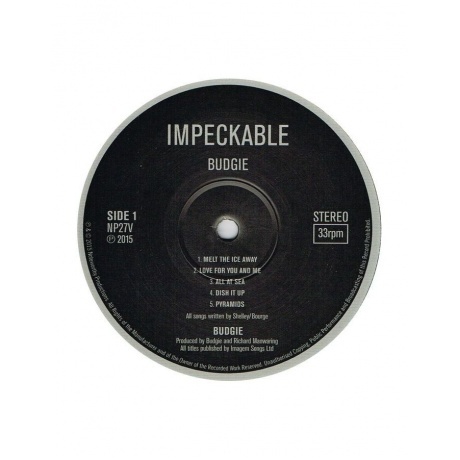 Budgie - Impeckable (5015326038434) виниловая пластинка - фото 3