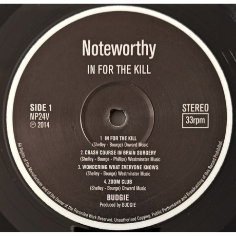 0534274001765, Budgie, In For The Kill виниловая пластинка - фото 3