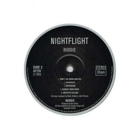 5015330977224, Виниловая пластинка Budgie, Nightflight - фото 4