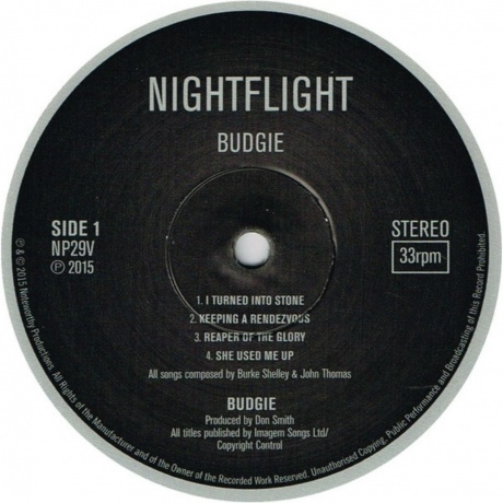 Budgie - Nightflight (5015330977224) виниловая пластинка - фото 3