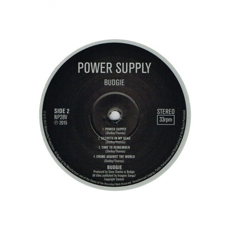 5015327856556, Виниловая пластинка Budgie, Power Supply - фото 4
