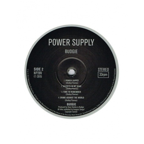 Budgie - Power Supply (5015327856556) виниловая пластинка - фото 4