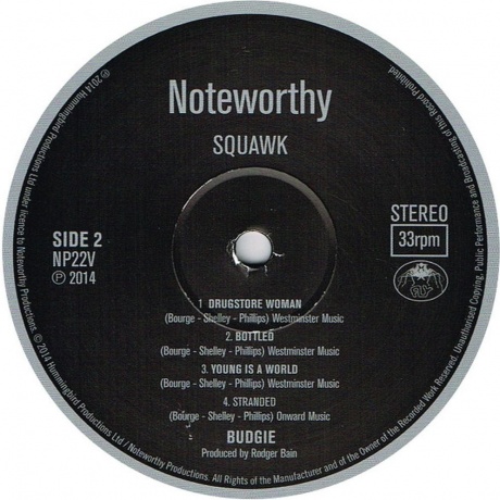 Budgie - Squawk (0534274001741) виниловая пластинка - фото 3