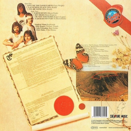Manfred Mann's Earth Band - The Good Earth (5060051333484) виниловая пластинка - фото 2