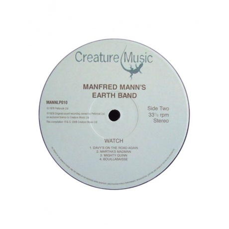 Виниловая пластинка Manfred Mann's Earth Band, Watch (5060051332005) - фото 4