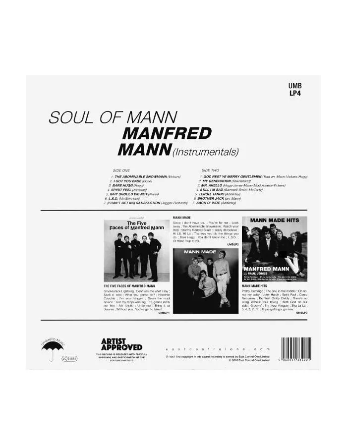 Виниловая пластинка Mann, Manfred, Soul Of Mann (5060051334221) - фото 2