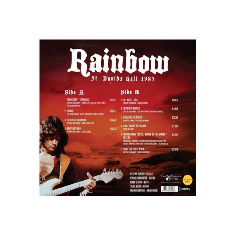 Виниловая пластинка Rainbow, St. Davids Hall 1983 (8717662586187) - фото 2