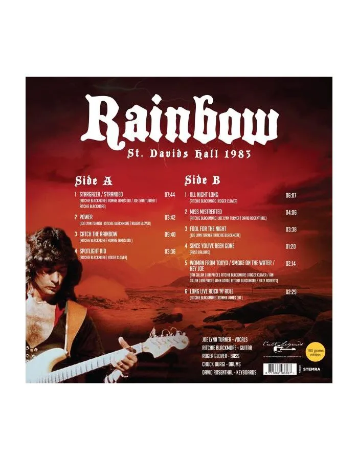 Виниловая пластинка Rainbow, St. Davids Hall 1983 (8717662586187) - фото 2