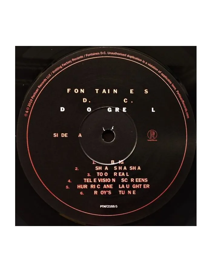 Виниловая пластинка Fontaines D.C., Dogrel (0720841216612) - фото 3