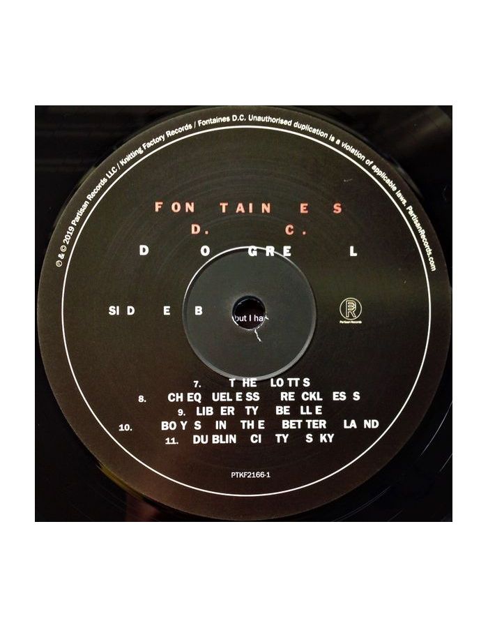 Виниловая пластинка Fontaines D.C., Dogrel (0720841216612) - фото 4