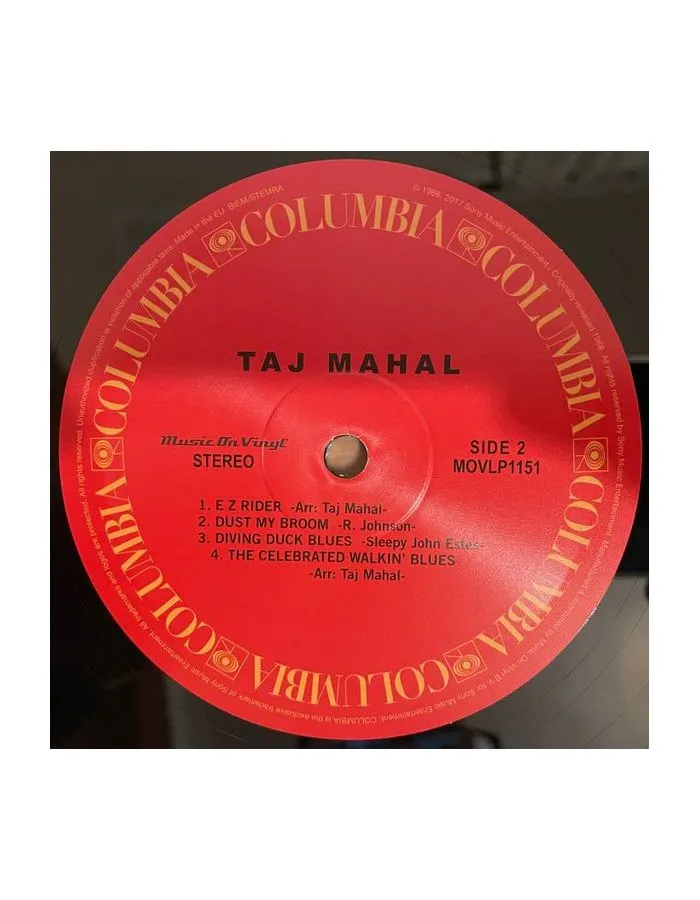 Виниловая пластинка Mahal, Taj, Taj Mahal (8718469536306) - фото 3