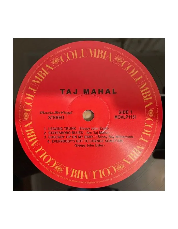 Виниловая пластинка Mahal, Taj, Taj Mahal (8718469536306) - фото 5