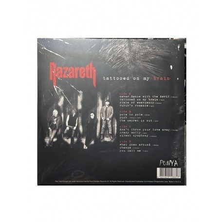 Nazareth - Tattooed On My Brain (coloured) (4601620108617) виниловая пластинка - фото 3