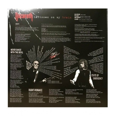 Nazareth - Tattooed On My Brain (coloured) (4601620108617) виниловая пластинка - фото 5