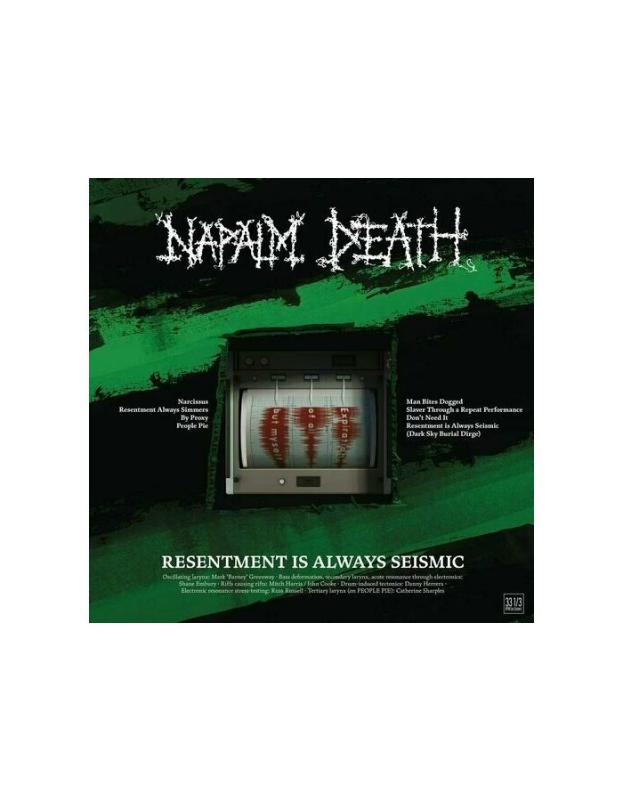 Виниловая пластинка Napalm Death, Resentment Is Always Seismic (0194399522813) napalm death napalm death utilitarian 180 gr