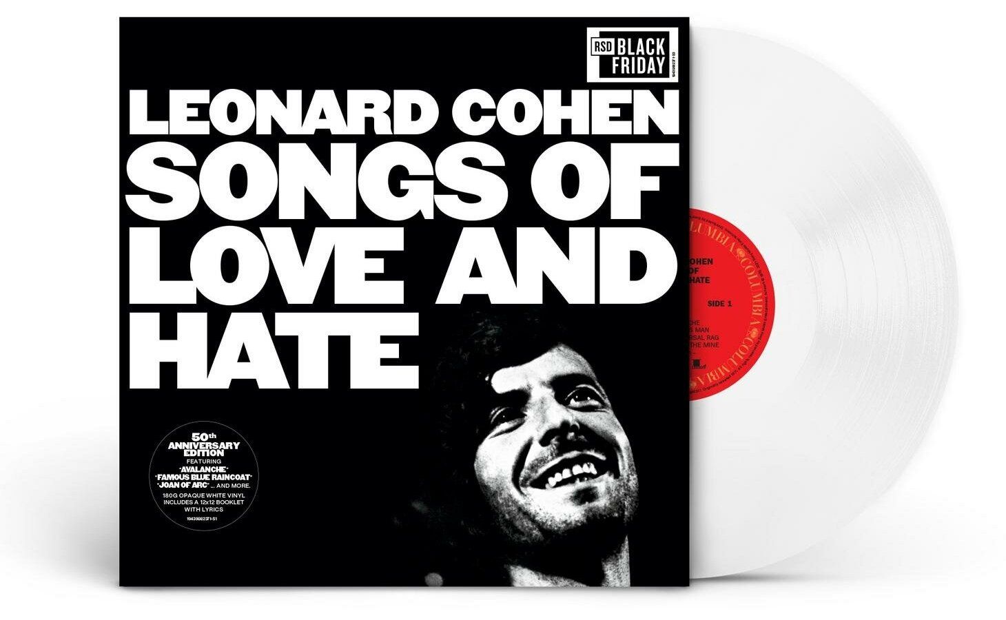 Виниловая пластинка Cohen, Leonard, Songs Of Love And Hate (coloured) (0194398823713) виниловая пластинка warner music leonard cohen songs of love and hate 50th anniversary coloured vinyl