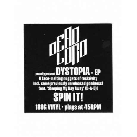 Виниловая пластинка Dead Lord, Dystopia EP (V12) (0194399777312) - фото 4