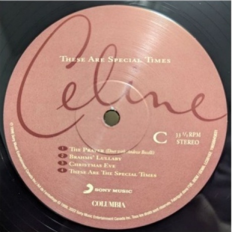 Dion, Celine, These Are Special Times (0196588456312) виниловая пластинка - фото 6