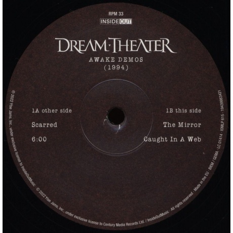 Dream Theater - Awake Demos (1994) (0194399834213) виниловая пластинка - фото 8