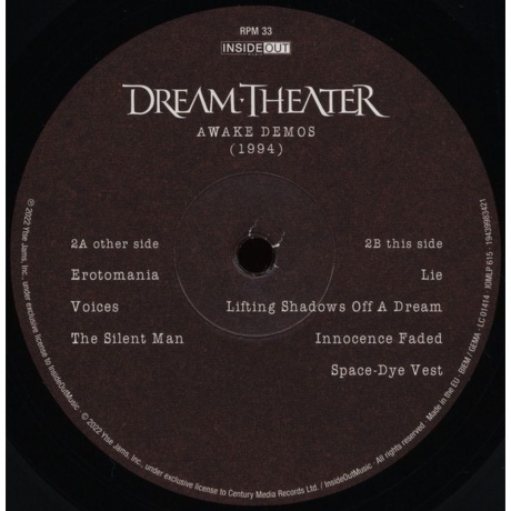 Dream Theater - Awake Demos (1994) (0194399834213) виниловая пластинка - фото 10