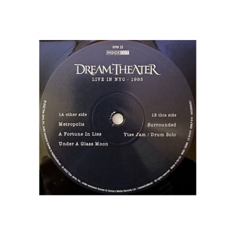 Виниловая пластинка Dream Theater, Live In NYC, 1993 (0194399894514) - фото 6