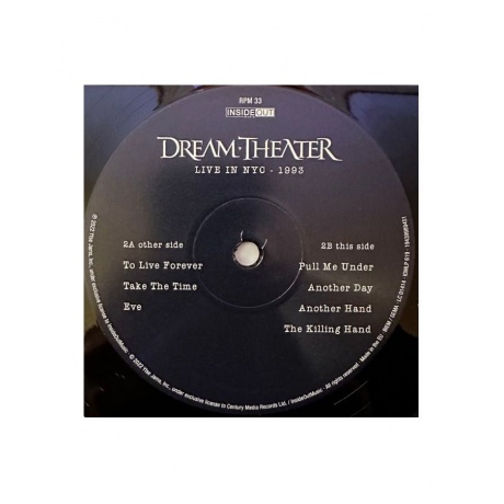 Виниловая пластинка Dream Theater, Live In NYC, 1993 (0194399894514) - фото 8