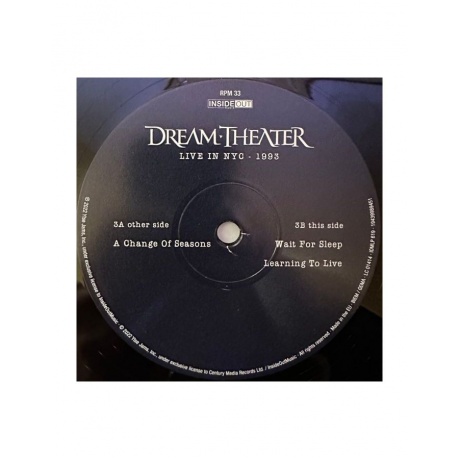 Виниловая пластинка Dream Theater, Live In NYC, 1993 (0194399894514) - фото 10