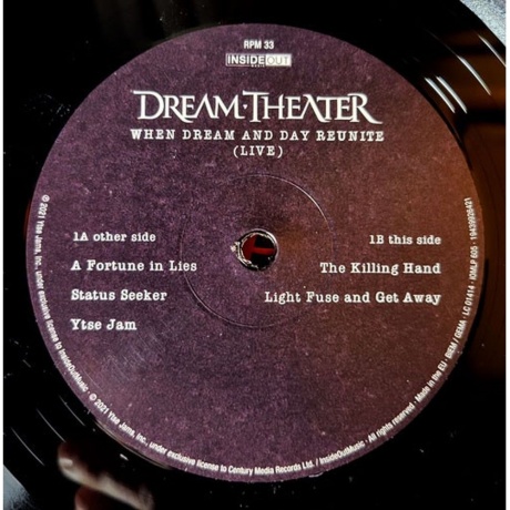 Dream Theater - When Dream And Day Reunite (Live) (0194399264218) виниловая пластинка - фото 6