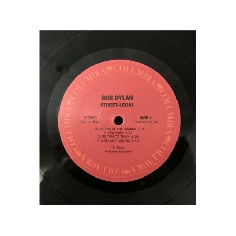 Bob Dylan - Street Legal (0190759073018) виниловая пластинка - фото 3