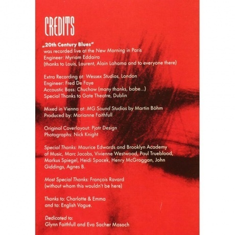 Marianne Faithfull - 20th Century Blues (0194399269916) виниловая пластинка - фото 10