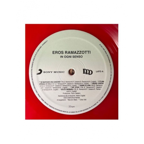 Виниловая пластинка Ramazzotti, Eros, In Ogni Senso (coloured) (0194399053119) - фото 8