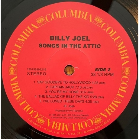 Billy Joel - The Vinyl Collection (Box) (0190759255216) виниловая пластинка - фото 45