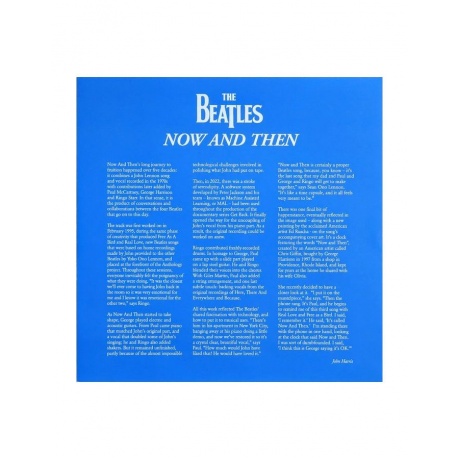 Виниловая пластинка Beatles, The, Now And Then/ Love Me Do (V12) (0602458129526) - фото 5