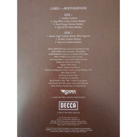 Camel - Moonmadness (0602445682959) виниловая пластинка - фото 8