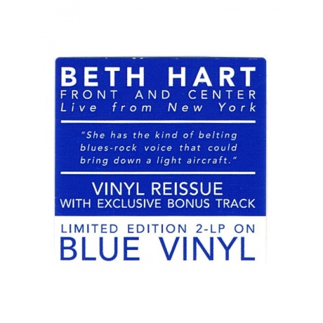 Виниловая пластинка Hart, Beth, Front And Center: Live From New York (coloured) (8712725746362) - фото 11