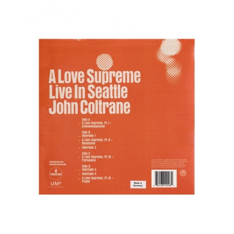 Виниловая пластинка Coltrane, John, A Love Supreme: Live In Seattle (0602438499984) - фото 5