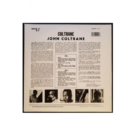 0025218102018, Виниловая пластинка Coltrane, John, Coltrane (Original Jazz Classics) - фото 2